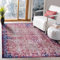NETLINE HOME Teppich Wohnzimmer - Waschbarer - Teppich Rutsch Stop - rutschfeste Teppiche Aus Baumwolle Gewebt - Vintage Boho Teppich Für, Schlafzimmer Küche Flur Und Salon (Bordeaux, 160X230)
