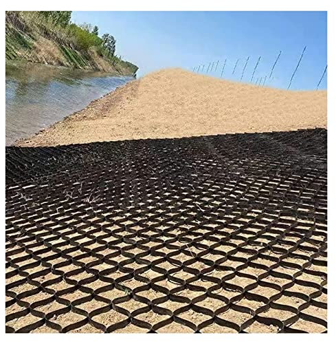 Großes Geo-Gitter aus Kunststoff für Boden-Kies, Stabilisierung, Unterstützung, 3 x 6 m, Emabankment Dam Mesh 3, 10 m lang