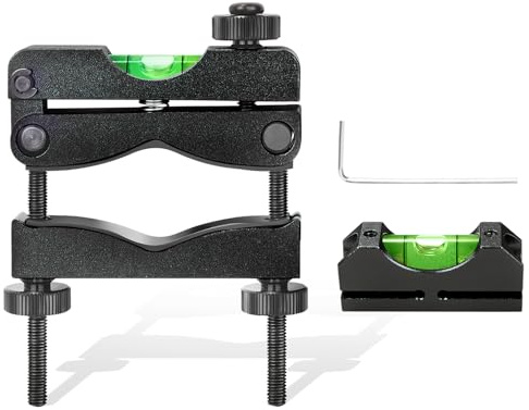Scope Level Kit - Scope Leveling Kit, High Precision Scope Bubble Level, Magnetic Universal Leveling Tool Black