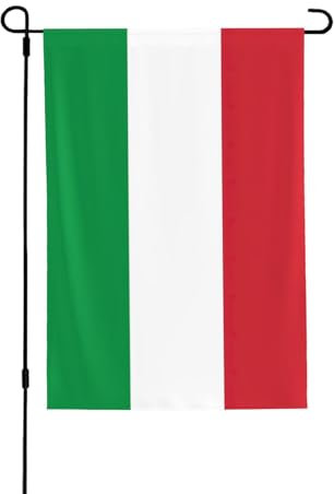 Drapeaux de jardin italiens, petits drapeaux de jardin pour l'extérieur, pour décoration de balcon et décoration de fenêtre