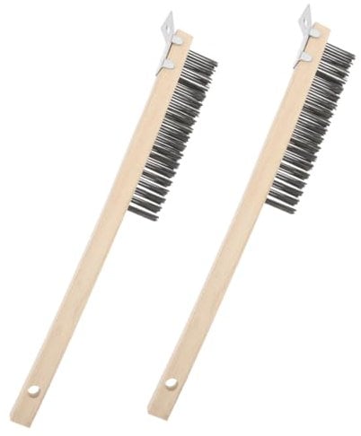 SOIMISS 2pcs Pizza Brush for Sauce Outdoor Grill Brush Pizza Stone Cleaner Bbq Grill Grate Heat Resistant Oven Tool