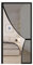 Zanzariera magnetica per porte, 150 x 250 cm, in fibra di vetro rinforzata, con apertura laterale, zanzariera per porte doppie e terrazze, telaio completo, con gancio e anello, colore nero