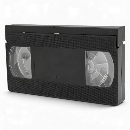 Dpofirs VHS-Kopfreiniger für VHS/VCR-Player, Wiederverwendbares Videokopfreinigungsband, VHS Reiniger, Kopfreiniger, Trockentechnologie - Keine Flüssigkeit
