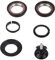 cardyven Bike Headset, 44mm Mountain Bike Headset Double Bearings Cycling Equipment Bottom Brackets with Top Cap Straight Tapered Head Tube for Mountain Bikes Road Bicycle