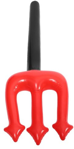 BESTonZON Tenedor Inflable Rojo para Halloween Accesorio Divertido para Cosplay y Fiestas Juguete de para y Celebraciones