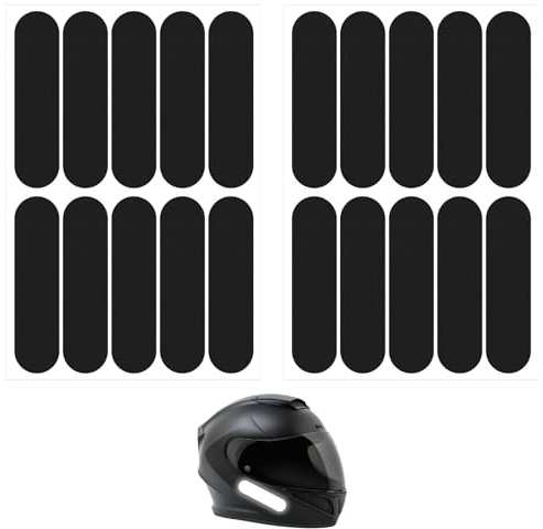 HJZHII 20 Stück Reflektierende Aufkleber für Motorradhelm, 7x1.8 cm Reflektorfolie für Nachtsicherheit Universal Retro Reflektoren Fahrrad für Verbessern Sie Sichtbarkeit und Sicherheit