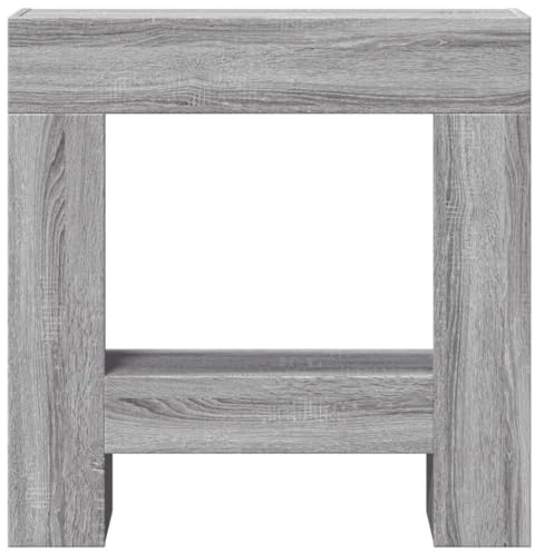 Generic Marco para Chimenea, Roble Ahumado, Madera de Ingeniería (81x18x82 cm), Marco Decorativo para Salón/Dormitorio (Sonoma Gris)