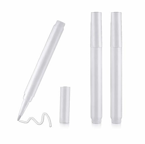 Boulton White Chalk Pens for Windows & Blackboard – Small Size Washable Chalk Marker Glass Markers Window Markers ChalkBoard Pens – Window Glass & Spice Jars Painting – Easy Erase Non-Permanent (3)