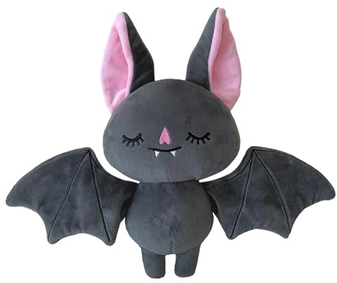 Fledermaus-Plüschtier – schafft magische Erinnerungen an den Kindergarten, weiches und kuscheliges Flügel-Design, 18 cm, CE-zertifiziert, ungiftige Polyesterfaser, verstärkte Nähte, Haltbarkeit für