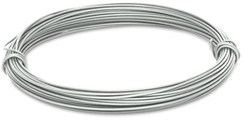 Windhager Gartendraht, Blumendraht, Bindedraht, Pflanzendraht, Basteldraht, Wickeldraht rostfrei, verzinkt, 20 m x 1,4 mm, 06239
