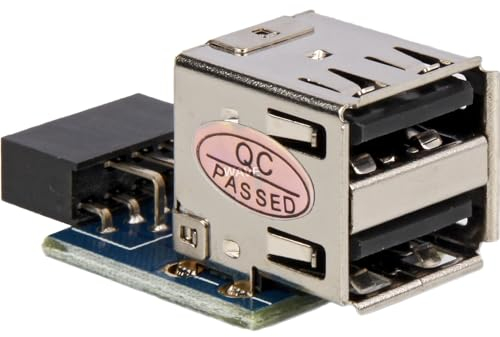 Delock ADAPTADOR PLACA Base 9 PINS - 2X USB A H/H HORIZONTAL