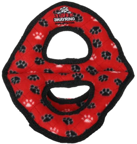 Tuffy Ultimate 3WayRing Paw, Red