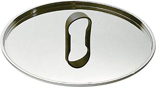 Alessi 90200/14 L LA Cintura di Orione, Deckel aus Edelstahl 18/10, Durchmesser 14 cm, glänzend poliert
