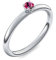 Weißgold Ring Rubin 585 + inkl. Luxusetui + Rubin Ring Weißgold Rubinring Weißgold (Weißgold 585) - Grace Amoonic Schmuck Größe 50 (15.9) AM159 WG585RUFA50