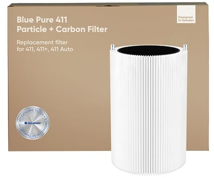BLUEAIR Blue Pure 411, 3210, Joy S Filtro de repuesto original, de partículas y carbón activado, para los purificadores de aire Blue Pure 411, 3210 y Joy S