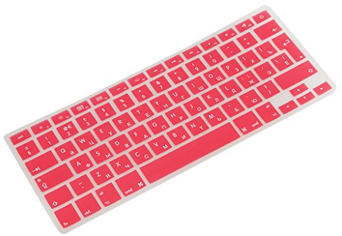 Sharplace Weiche Silikagel Tastatur Schutz Film (QWERTY+Russisch) für 13'' /Pro, Rosa