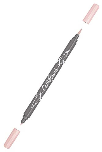 ONLINE Calli.Brush Pen mit Double-Tip, Pinsel- und Kalligraphie-Spitze, Handlettering Brush-Pens in verschiedenen Farben, bunte Bullet-Journal Stifte für Kalligrafie, Aquarell, Farbe: Powder
