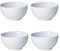 Denby White Porcelain Deep Bowls Set of 4 - Dishwasher Microwave Safe Crockery 740ml - Glazed Chip & Crack Resistant Soup Bowls