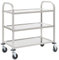 vidaXL Chariot de Cuisine à 3 Niveaux 87x45x83,5 cm Acier Inoxydable