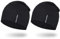 EMPIRELION 9 multifunktionale leichte Beanie-Mützen Running Skull Cap Radsport-Kappen Helmfutter Helm Unterziehmütze Schlaf Kappen für Herren Damen (Schwarz+Schwarz)