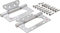 BGS Diy 80909 | Scharnier-Satz | Edelstahl | für platzsparenden Einbau | 100 x 50 mm | 2-tlg.