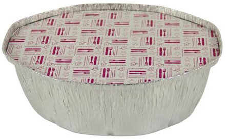 Envase Aluminio Ovalado para Pollo Grande ✦ 2.600cc 192x256x87mm 100 Unidades