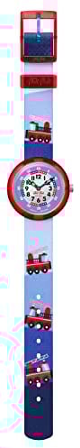 Flik Flak FBNP160 Jungen-Uhr Firetruck Analog Quarz Textil-Armband