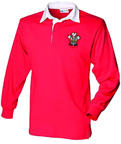 Super Lemon Rugby-Shirt für Erwachsene, langärmelig, Retro, Vintage, Unisex, Rot Gr. S, rot