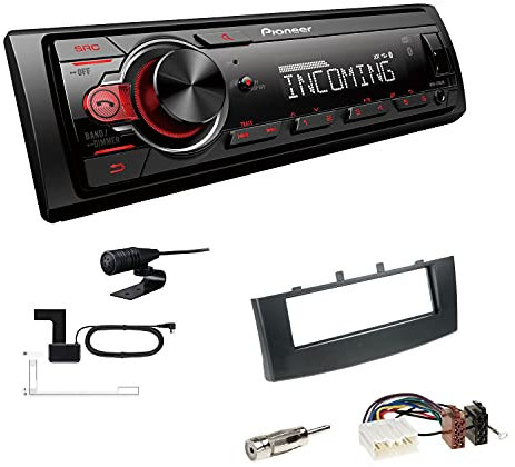 Pioneer MVH-330DAB 1 DIN Autoradio DAB+ Bluetooth USB AUX passend für Mitsubishi Colt VI 2008-2012 schwarz