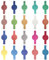 Uonlytech 20pcs Camera Flash Gels Lighting Filter Transparent Color Correction Filter for Photo Flash Optics Color Filters