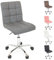 Beltom® Sedia ufficio studio girevole regolabile in altezza perfetta in camera da letto scrivania PC e arredo casa - Grigio