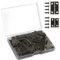 VIPMOON 70 Piezas Super Mini Bisagras Plegables Muebles, Conectores de Bisagras, Bisagras Puertas Madera, Bisagras Pequeñas Manualidades Bisagra de Joyero Decorativo, Bronce, 24x15mm + 18x15mm