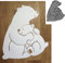 YunTrip Tierbär-Stanzformen, Tierbär, Stanzschablonen für DIY, Scrapbooking, Fotoalbum, dekorative Prägepapier-Stanzformen für Kartengestaltung, 2 Stück, silber