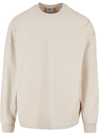 Urban Classics Herren Rib Terry Boxy Crew 3XL softseagrass