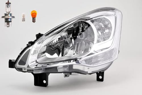 Johns, Scheinwerfer passend für Citroen Berlingo 7 04/08-02/12 links + Leuchtmittel