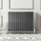 Go Bathrooms Pinta Horizontal Grey Radiator 600 x 272mm Flat Panel Horizontal Anthracite Double Wall Mounted Slim Designer Radiator