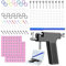 Longbeauty 550pcs Ohr Piercing Pistole Kit Edelstahl Körper Piercing Werkzeuge Studs Ohrringe Nase Lippe Nabel Piercing Maschine für Home Salon Piercing Nadeln, Schwarz
