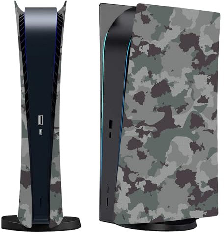 Digital Edition Face Plates Cover Skins Shell Panels for PS5 Console, Accessories for Playstation 5 Protective Shell Replacement Faceplate (Camouflage)