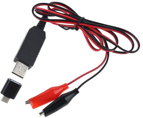 Angelluck 3V Battery Eliminator Power Supply Cord (1M with Optional Adapter for AA/AAA/C/D Devices)