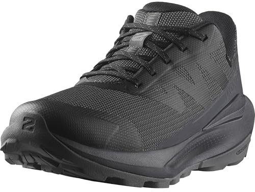 SALOMON Elixir Tour Scarpe Impermeabili da Trekking da Donna, Comfort ottimale, Rullata Morbida, Impermeabilità e Protezione dagli Elementi, Black Asphalt Castlerock, 40 2/3 EU