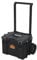 Keter ROC Pro Gear - Carrello portautensili con ruote, modulare, impilabile, leggero, durevole, impermeabile IP65, nero