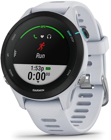 Garmin Forerunner 255 Music, Reloj Inteligente para Correr con GPS, Almacenamiento de música, Métricas avanzadas, Pay, Autonomía de 14 Días, Blanco (Reacondicionado)