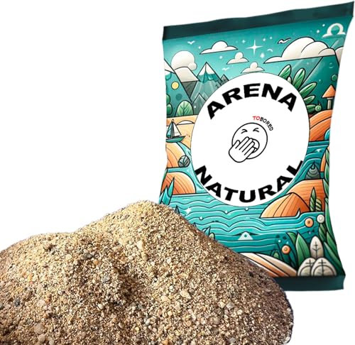 Tobored Saco de Arena 15 kg. Es Arena de Playa Muy Fina 100% Natural 0,1-0,8 mm Arenero Infantil, Belenes, Arenero Niños...