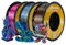 kingroon 3D Printer Filament PLA 3D-Druckerfilament,… (Polymilchsäure, 3 Rollen PLA-Material, Seide, mehrfarbig)