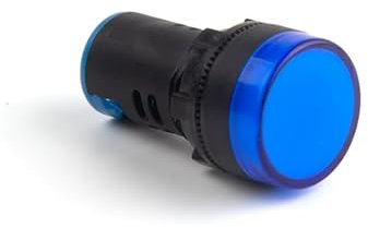 AD16-22DS 12V 24V 220V 380V 22mm Panel LED Power Indicator Pilot Signal Light Lamp Switch Signal Lamp(Blue,48v)