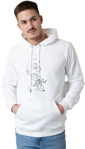 Bavarian Caps Unisex Hoodie, Muffi Zefix - Weiß, M