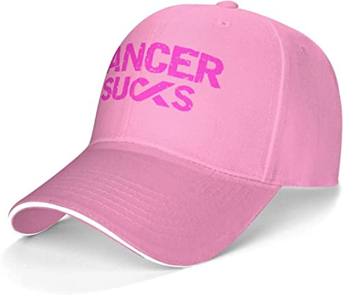 fifbird Cancer Sucks Baseballkappe, klassisch, verstellbar, rose, Einheitsgröße
