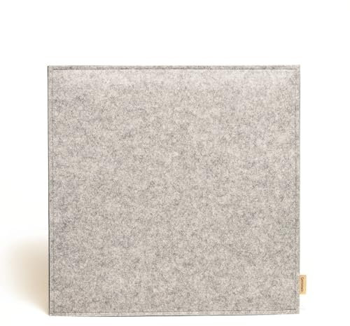 Gottstein Filz-Sitzkissen eckig aus 100% Schurwolle Ø 35 & 40 cm Hellbraun, 35