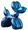 YOYUMI Galvanisiert Ballon Hund Skulptur, Luxus Ornament, Harzstatue für Wohnzimmer Schlafzimmer Bürodekor, Hochglanz Finish Dekorative Statuen, Blau, 18 x 20 x 9 cm