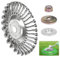 YYAQZD Brosse de désherbage Professionnelle de 25,4 mm de diamètre - Brosse à Gazon Sauvage de qualité supérieure pour Tondeuse à Gazon à Essence